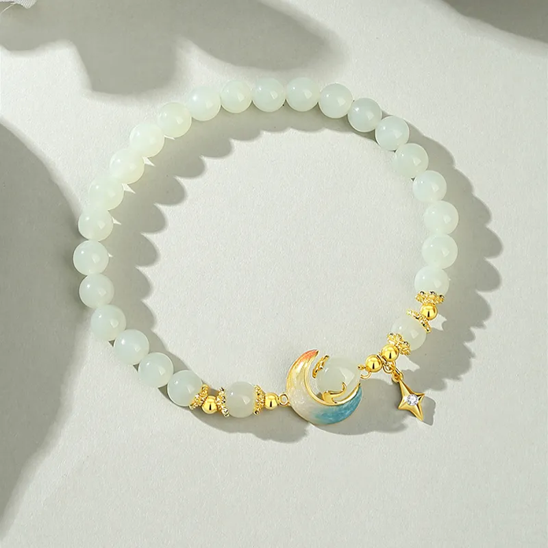 Strange Chalcedony Jade Bracelets Women's-3