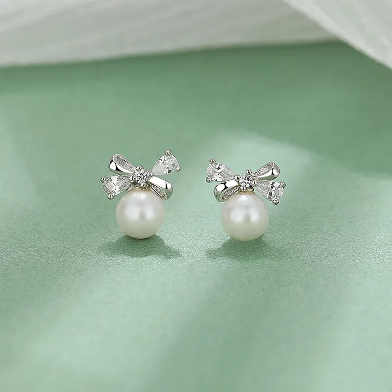 Strange 999 Fine Silver Stud Earrings Women's-1