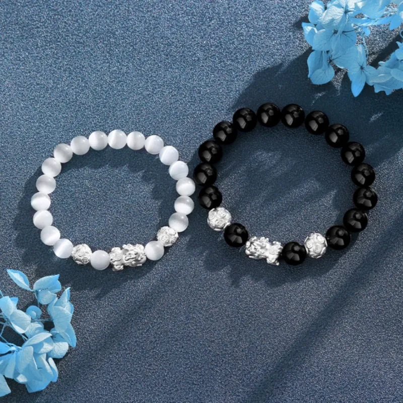 Strange Glass Cat Eye Bracelets Unisex-6