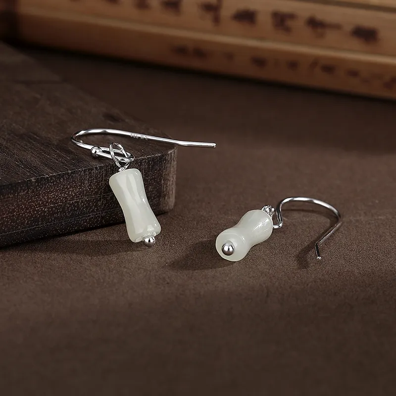 Strange Chalcedony Earrings Women's-5