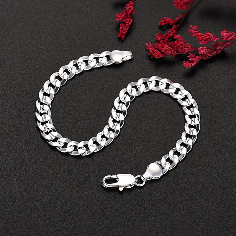 Strange S925 Silver Bracelets Men's-4