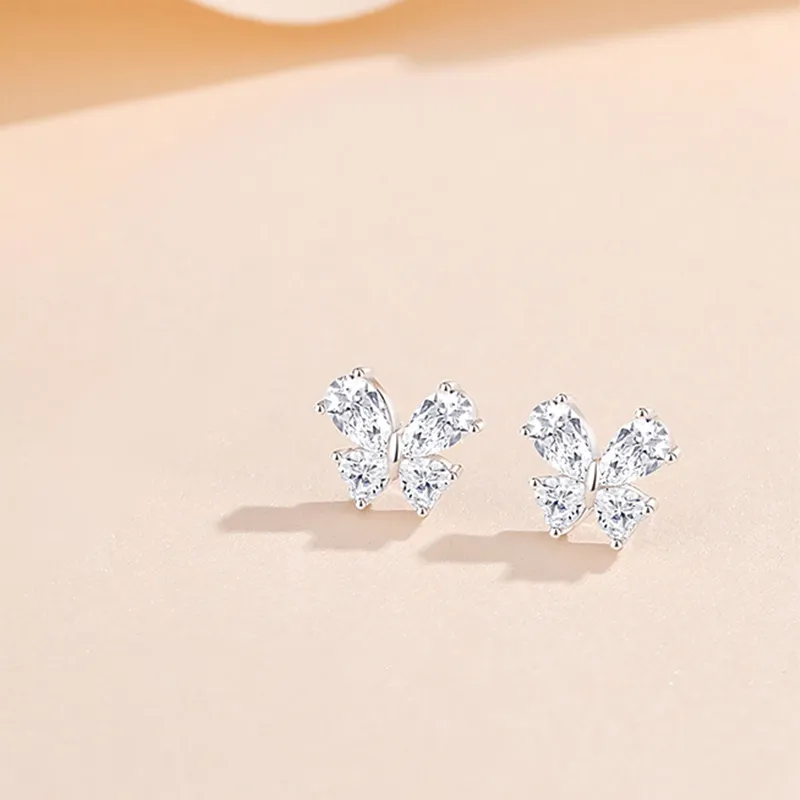 Strange S925 Silver Stud Earrings Women's-3