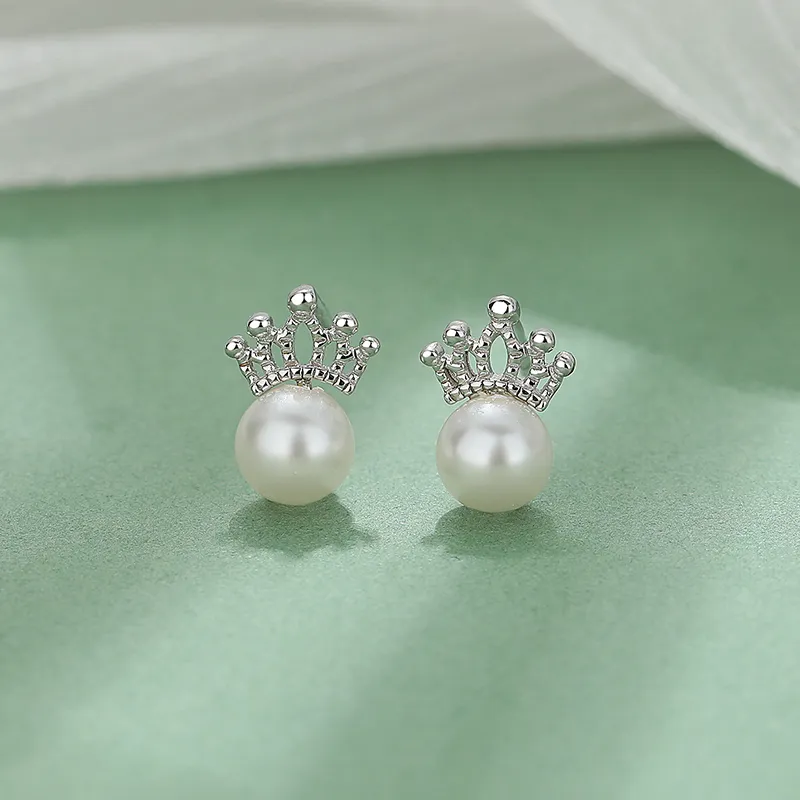 Strange 999 Fine Silver Stud Earrings Women's-1
