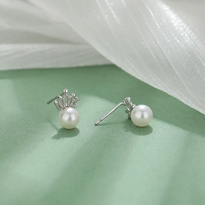 Strange 999 Fine Silver Stud Earrings Women's-2
