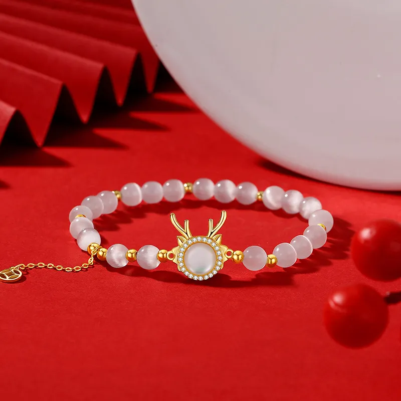 Strange Cat's Eye Stone Bracelets Unisex-1