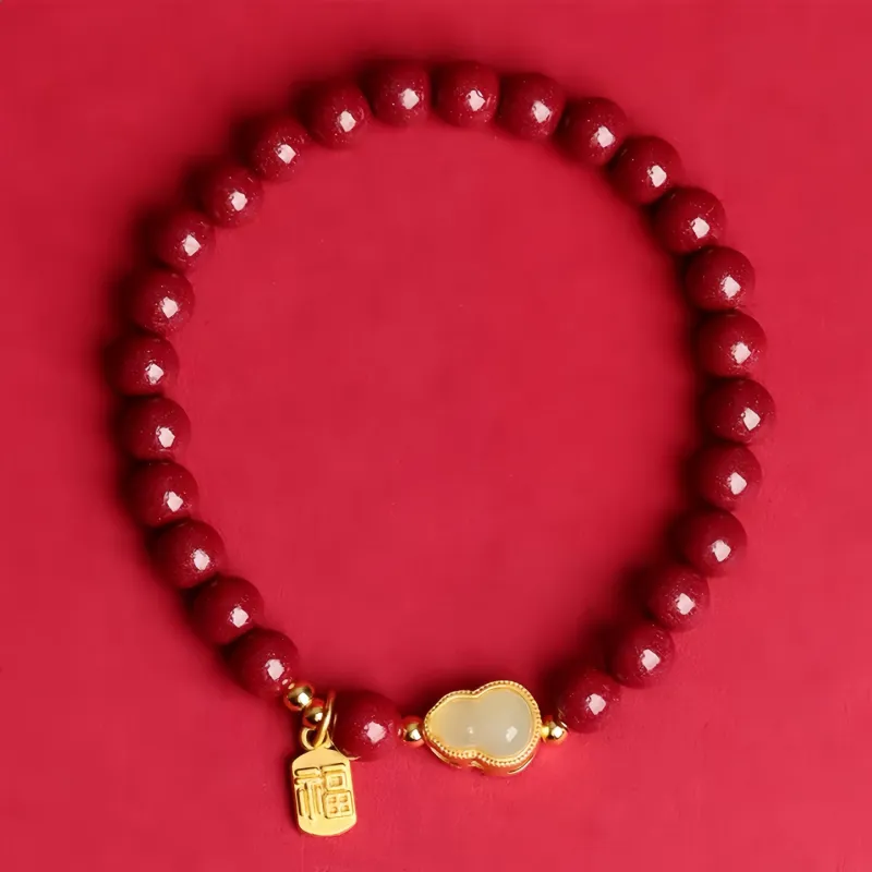 Strange Cinnabar Bracelets Women's-3