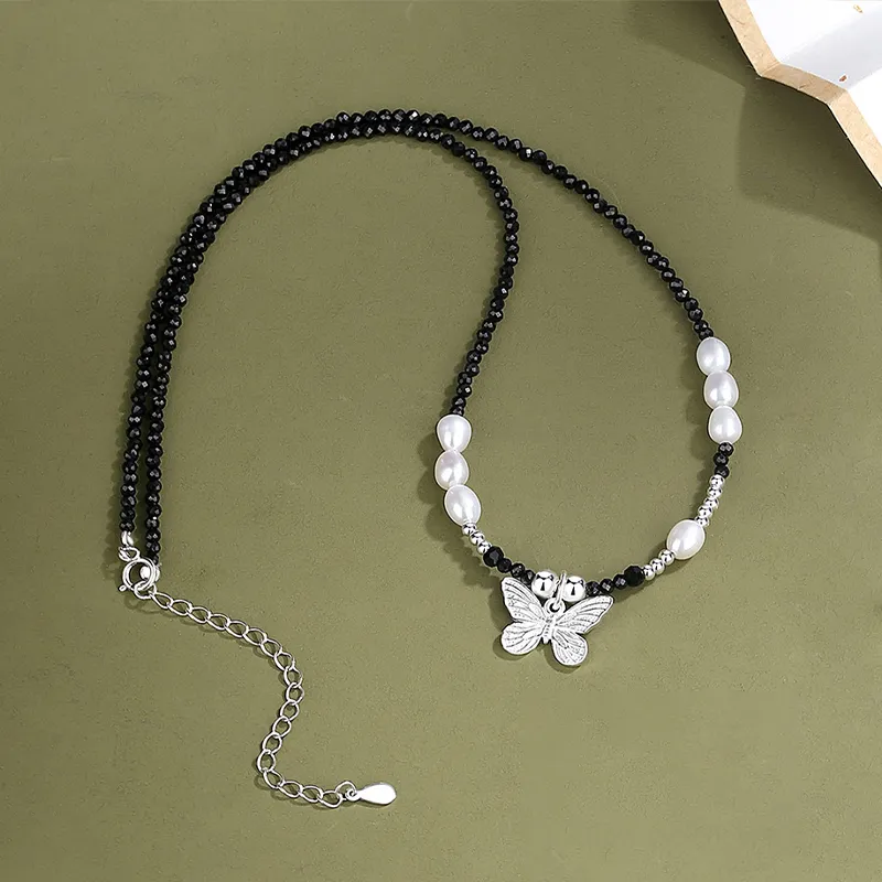 Strange S925 Silver Necklaces Women's-2