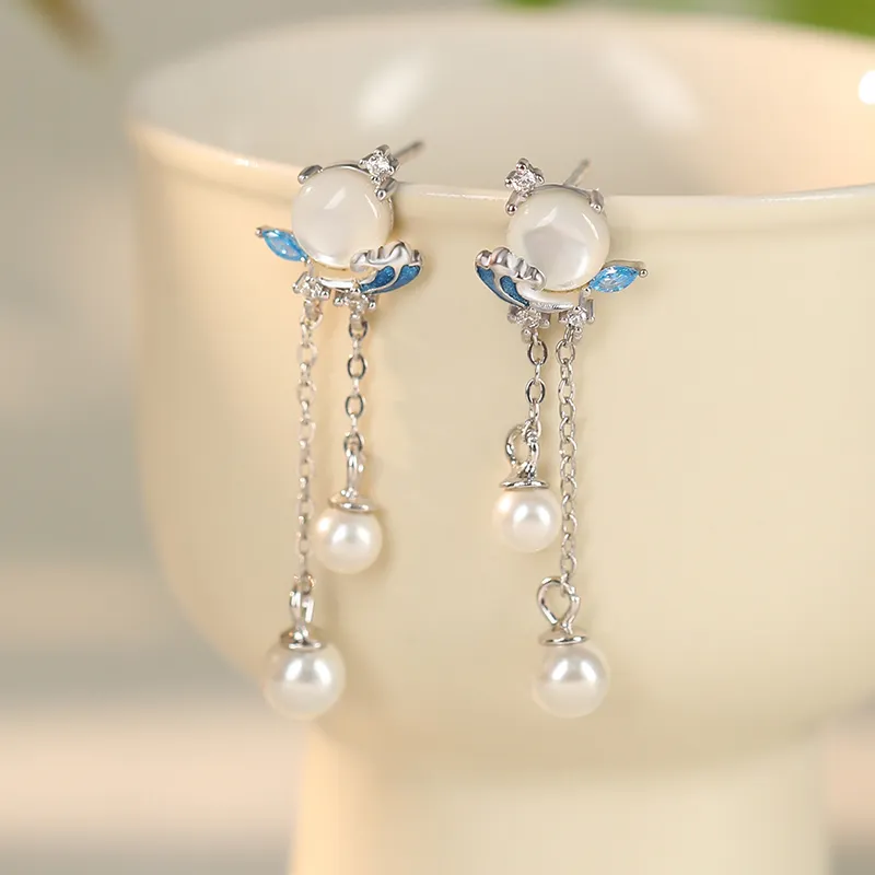 Strange S925 Silver Stud Earrings Women's-1