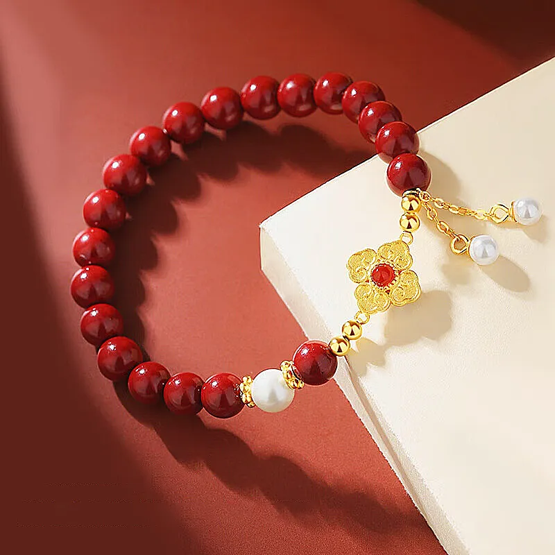 Strange Cinnabar Bracelets Women's-2