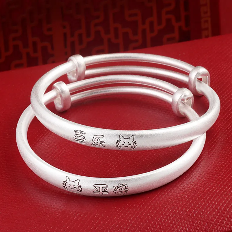 Strange 999 Fine Silver Bangles Kids'-1