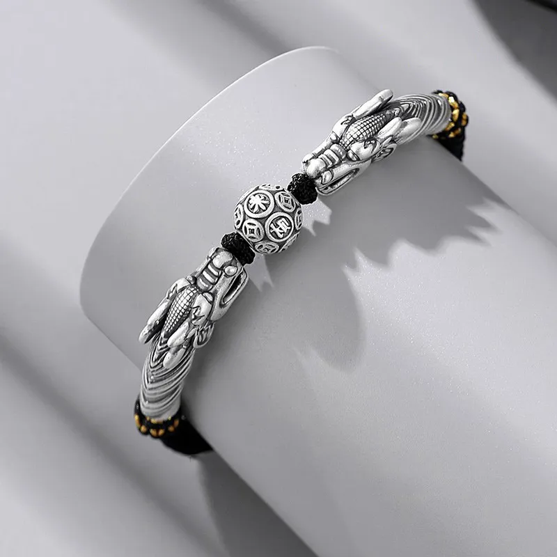 Strange 999 Fine Silver Bracelets Men's-3