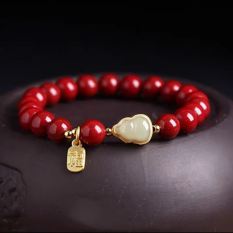 Strange Cinnabar Bracelets Women's-1