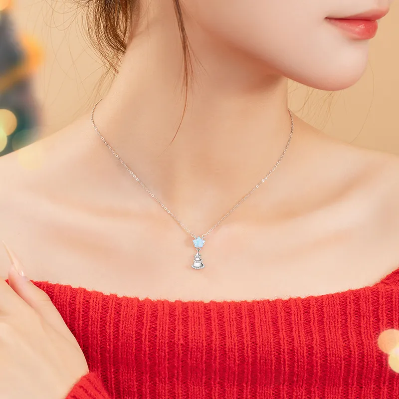 Strange S925 Silver Necklaces Women's-5