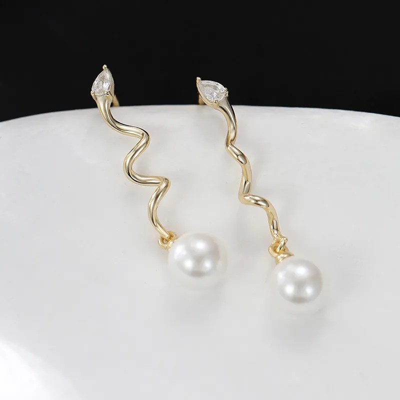 Strange S925 Silver Earrings Women's-4