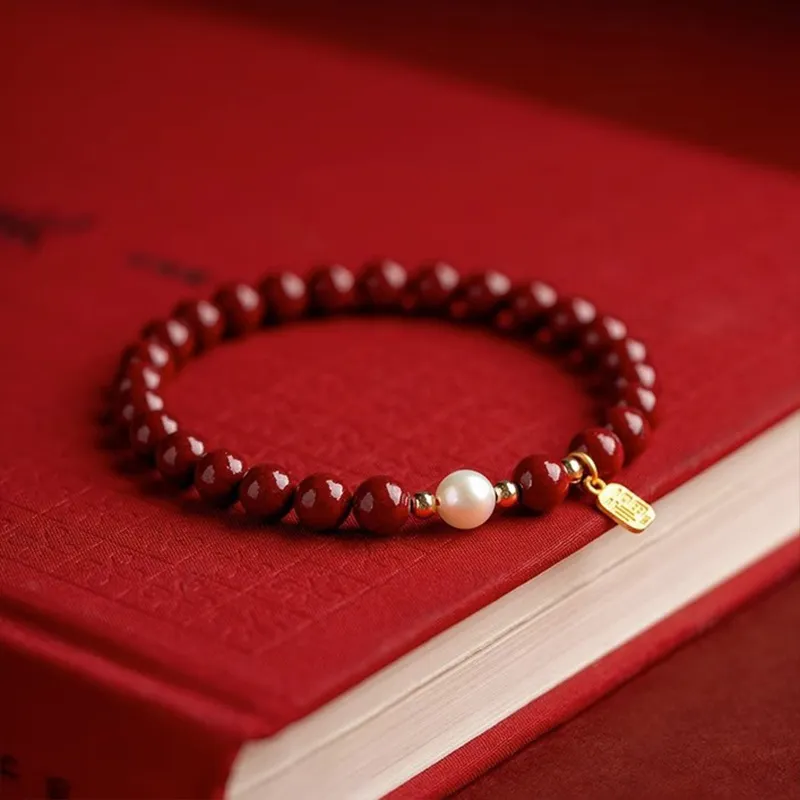 Strange Reconstructed Cinnabar Bracelets Women's-9