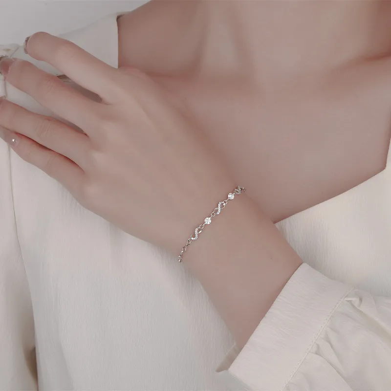 Strange S925 Silver Bracelets Women's-1