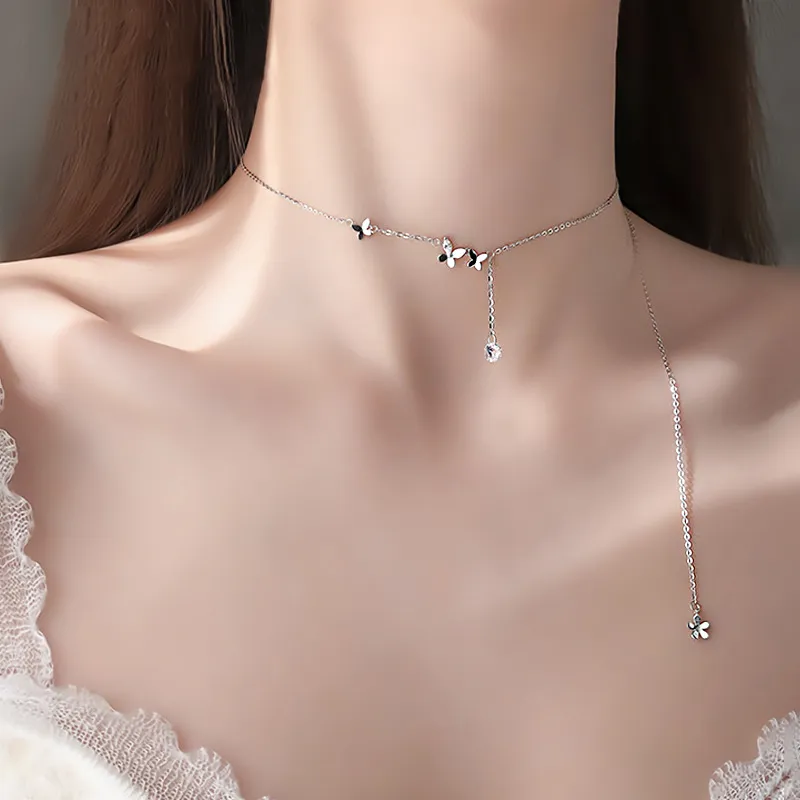 Strange S999 Fine Silver Necklaces Women's-3