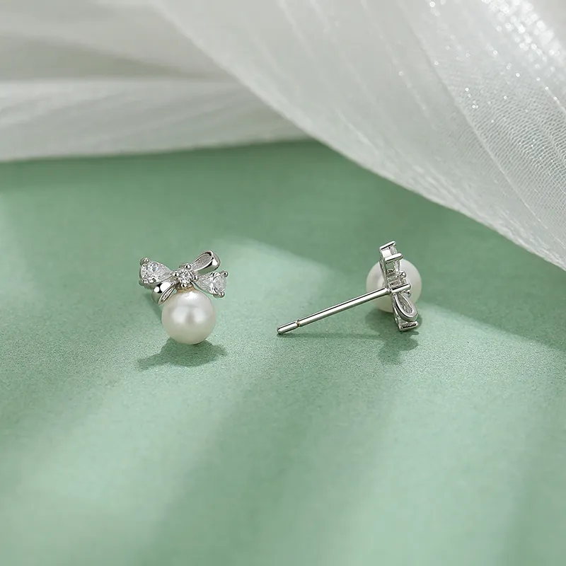 Strange 999 Fine Silver Stud Earrings Women's-2