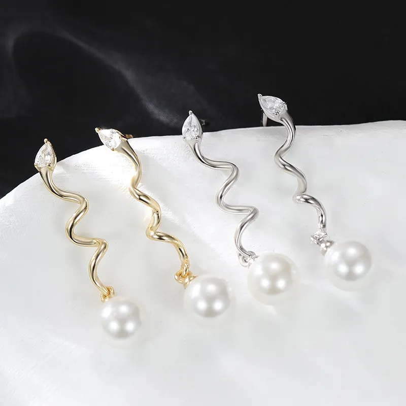 Strange S925 Silver Earrings Women's-2