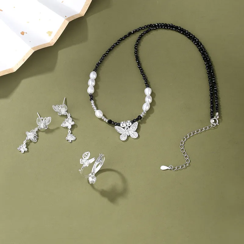 Strange S925 Silver Necklaces Women's-3