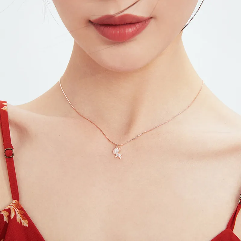 Strange S925 Silver Necklaces Women's-8