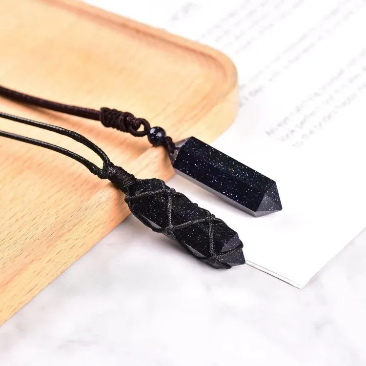 Strange Obsidian Necklaces Unisex-2