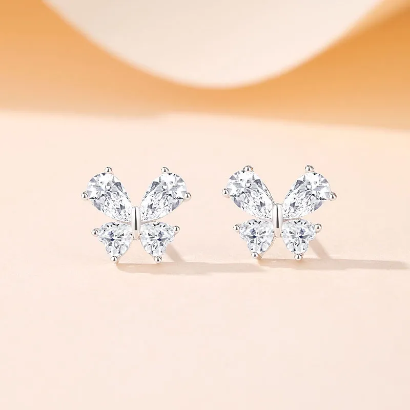 Strange S925 Silver Stud Earrings Women's-1