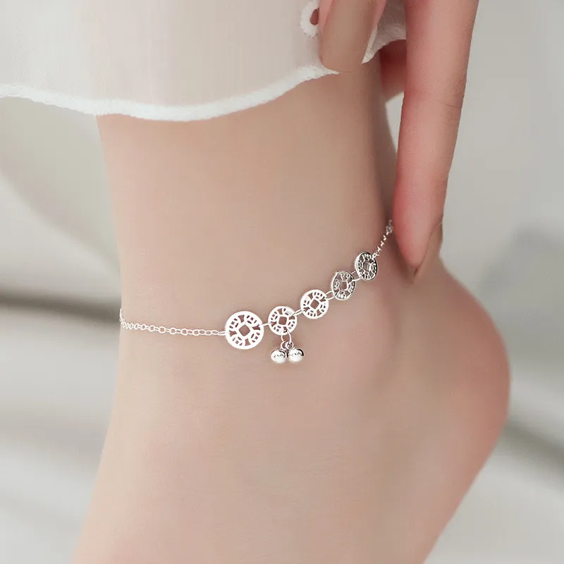 Strange S925 Silver Anklets Women's-1