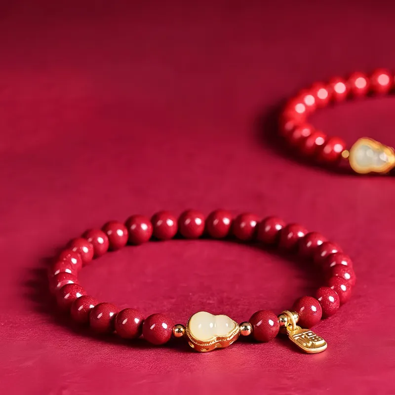 Strange Cinnabar Bracelets Women's-4