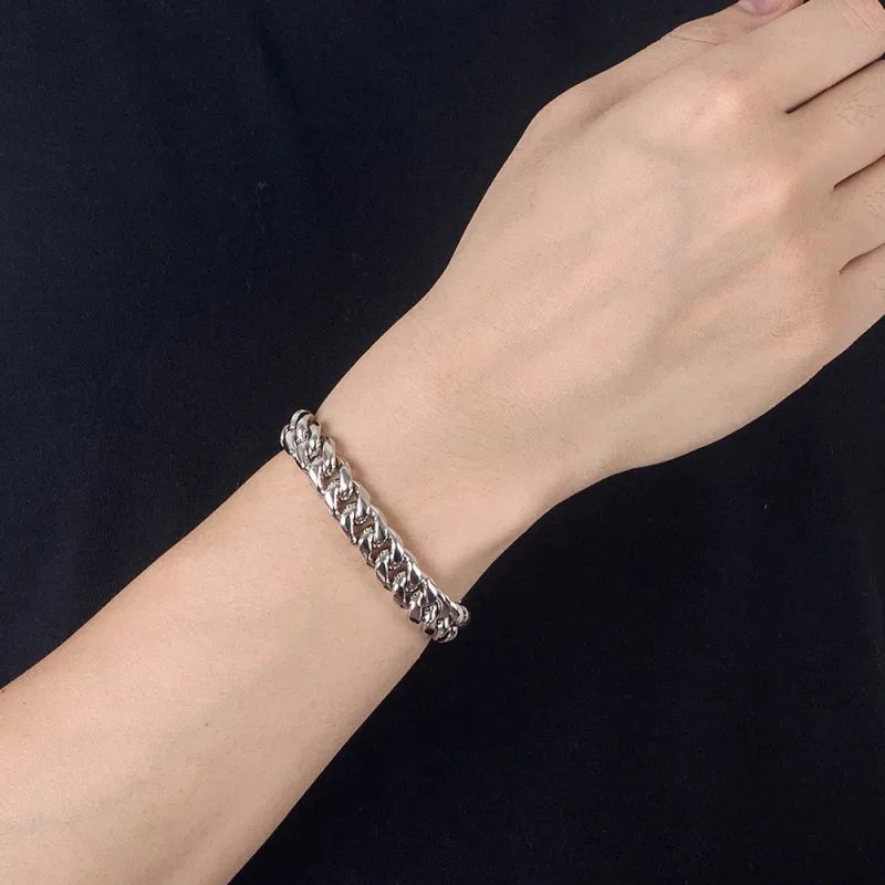 Strange S925 Silver Bracelets Men's-6