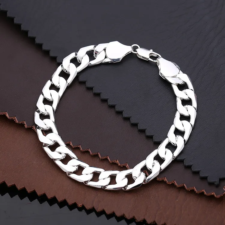 Strange S925 Silver Bracelets Men's-1
