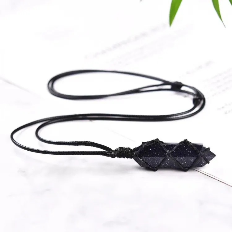 Strange Obsidian Necklaces Unisex-3