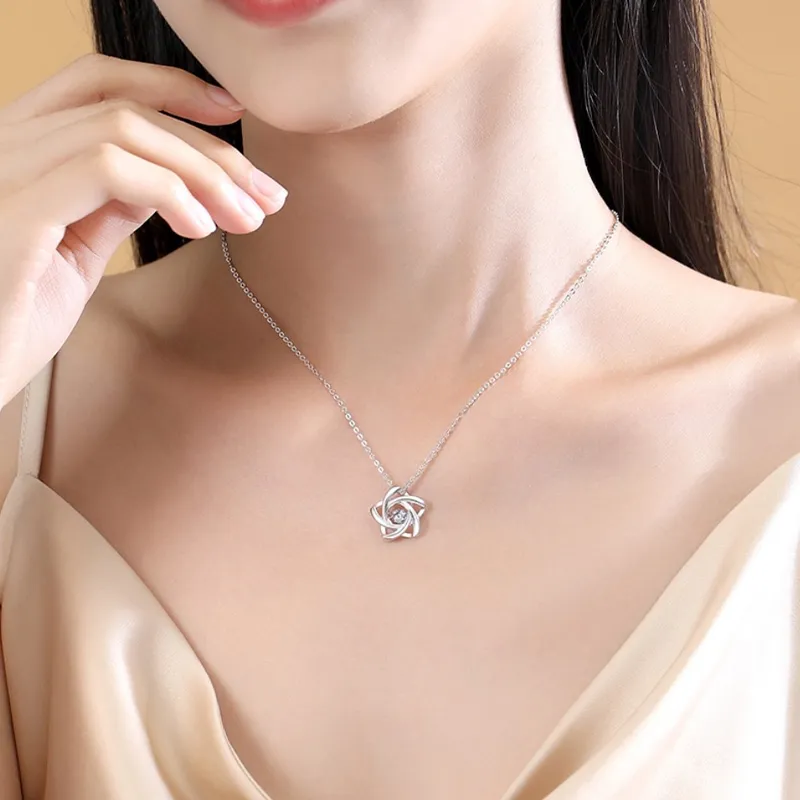 Strange S925 Silver Necklaces Women's-4