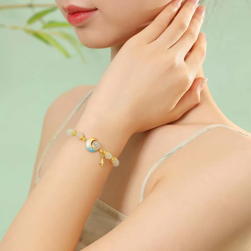 Strange Chalcedony Jade Bracelets Women's-4