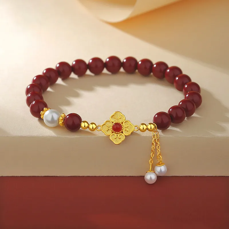 Strange Cinnabar Bracelets Women's-1