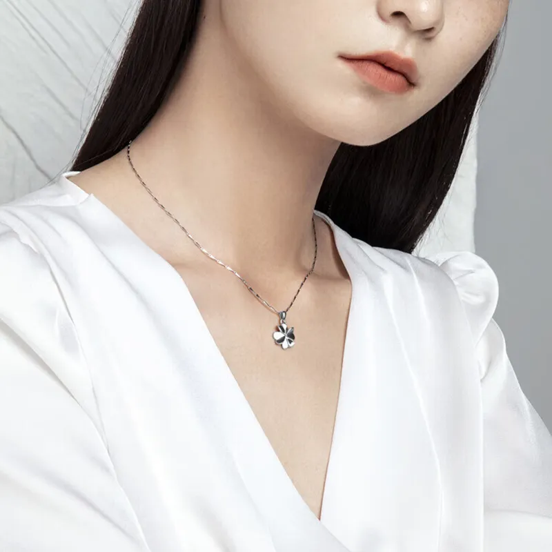 DONGFANGJIE 999 Fine Silver Sterling Silver Necklace Women's Gift Box Set-6