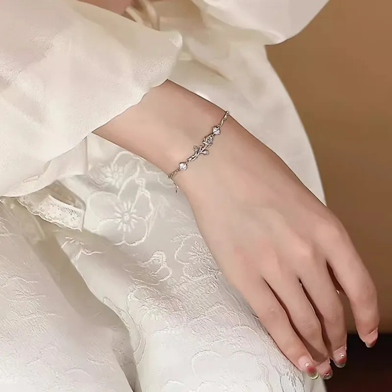 DONGFANGJIE S925 Silver Bracelets Women's Gift Material Girlfriend-6