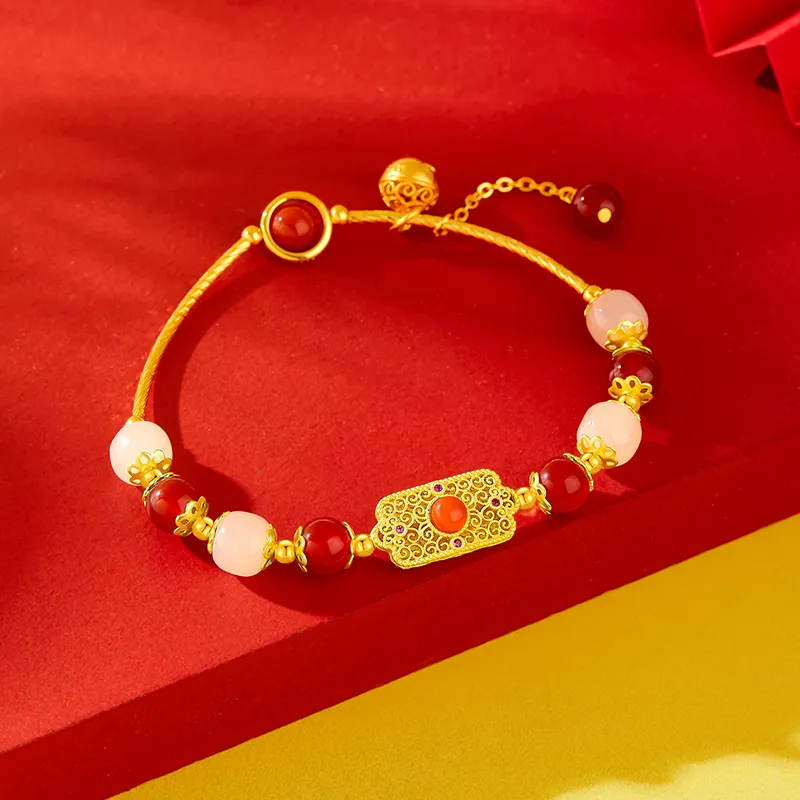 DONGFANGJIE Hetian Jade Bracelets Pale Greenish White Jade Women's-3