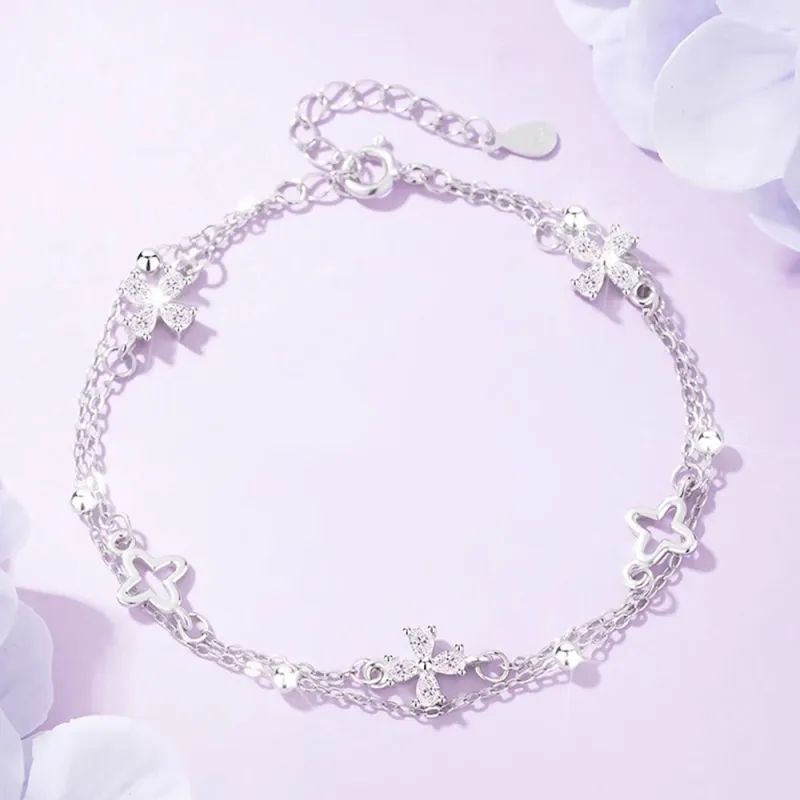 DONGFANGJIE S925 Silver Bracelets Women's Gift Box Set-1