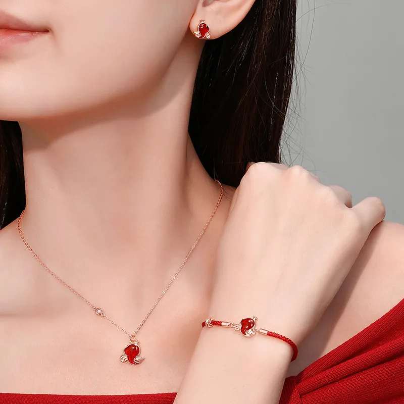 DONGFANGJIE 925 Sterling Silver Bracelets Women's Gift Box Set-5