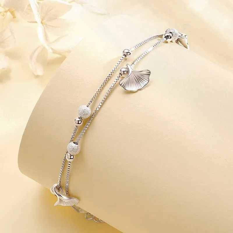 DONGFANGJIE 999 Fine Silver Sterling Silver Bracelet Women's Gift Box Set-4