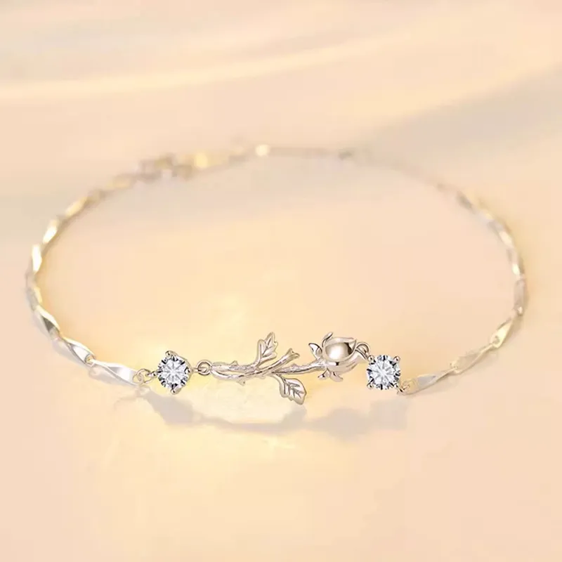 DONGFANGJIE S925 Silver Bracelets Women's Gift Material Girlfriend-1