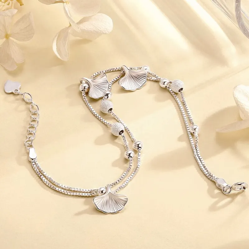 DONGFANGJIE 999 Fine Silver Sterling Silver Bracelet Women's Gift Box Set-2