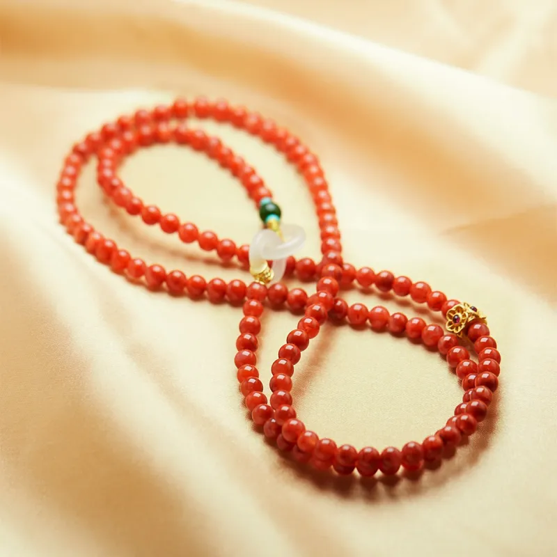 Linguanying Southern Red Agate Necklaces Women's-6