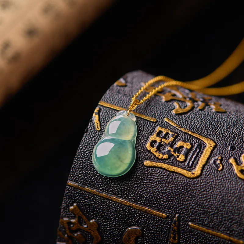 Linguanying Glutinous Jade Jadeite Pendants Women's-5