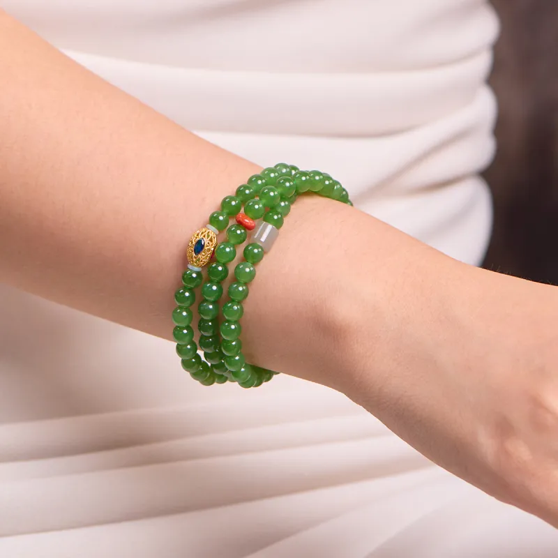 Linguanying Hetian Jade Hetian Jade Bracelets Women's Jasper-1
