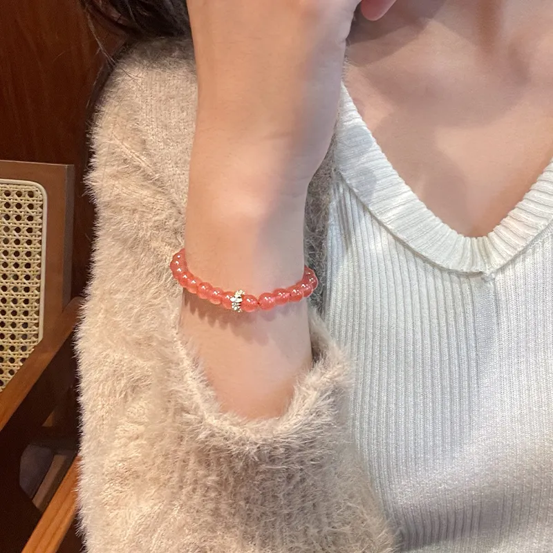 Linguanying Southern Red Agate Bracelets Women's-3