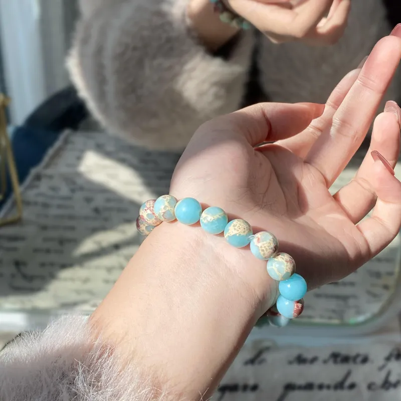 Linguanying Shoushan Stone Jade Bracelets Men's-8