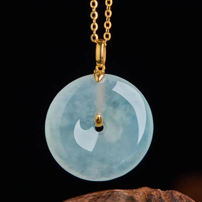 Linguanying Glutinous Jade Jadeite Pendants Women's-5