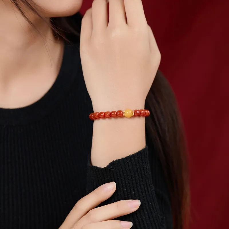 Linguanying Southern Red Agate Jade Bracelets Women's-2